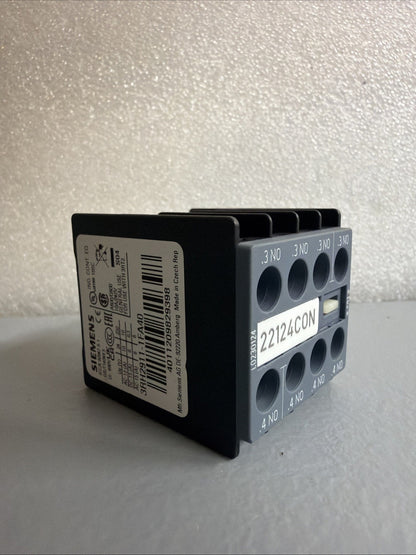 Siemens 3RH2911-1FA40 SIRIUS Auxiliary Contact Block 4NO New Open Box (1.4.2)