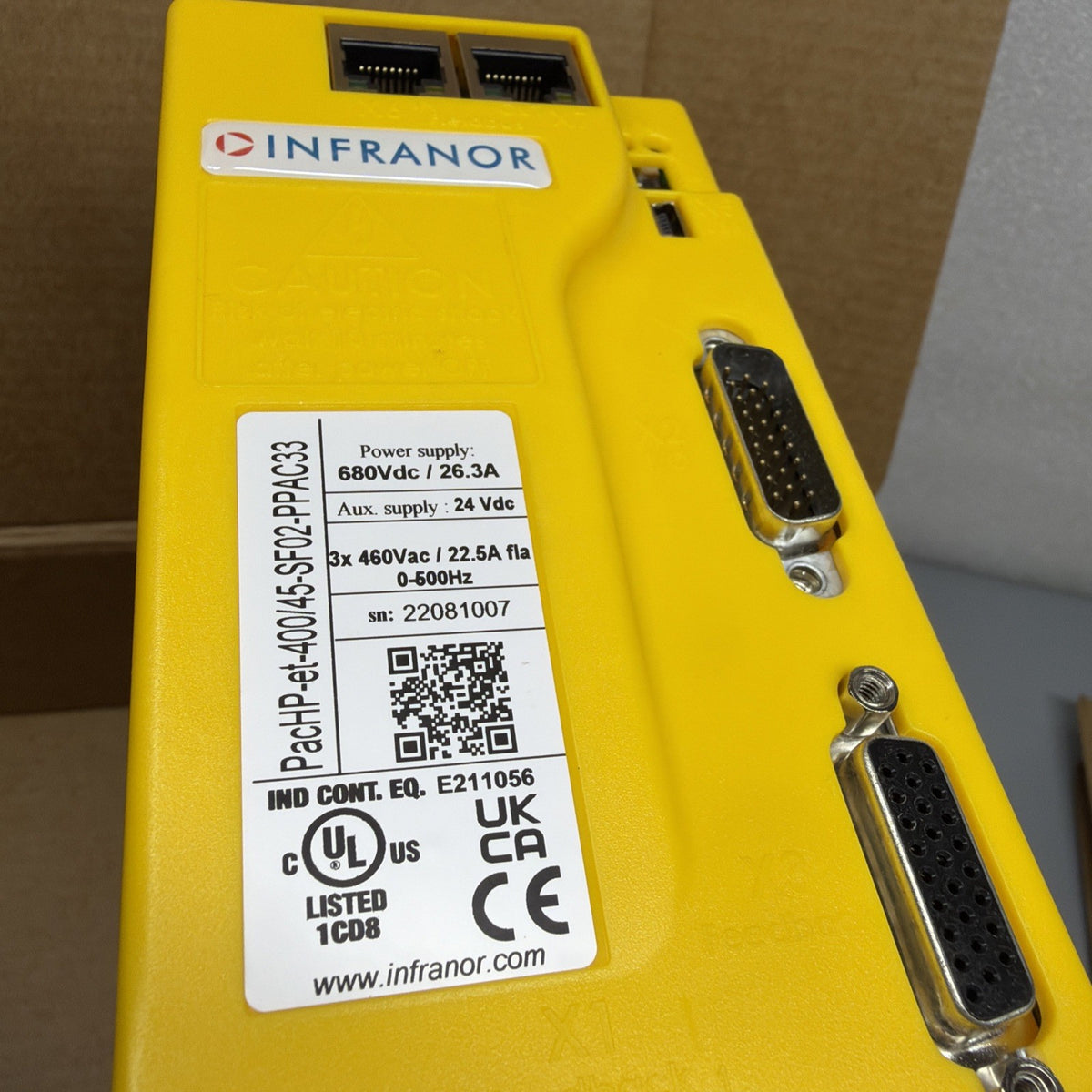 Infranor PACHP-ET-400/45-SF02-PPAC33 AC Input High Performance Servo Drive (111)
