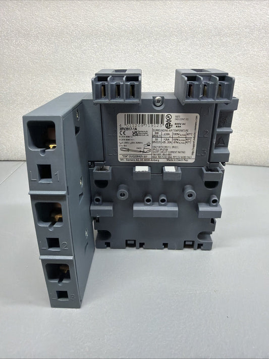 Siemens 3RV2917-1A SIRIUS Front Mounted Auxiliary Contact Block Open Box