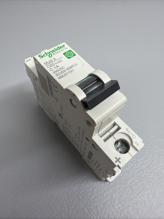 Schneider Electric M9U21101 Multi9 C60H-DC 1A Circuit Breaker New Open Box (122)