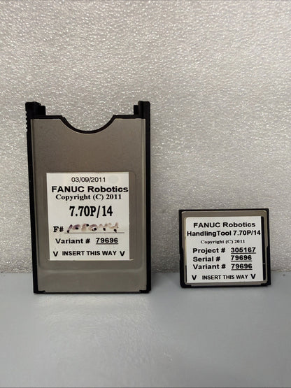 FANUC HandlingTool 7.70P/14 Variant 79696 Software Card w/ PCMCIA Adapter  1.4.2