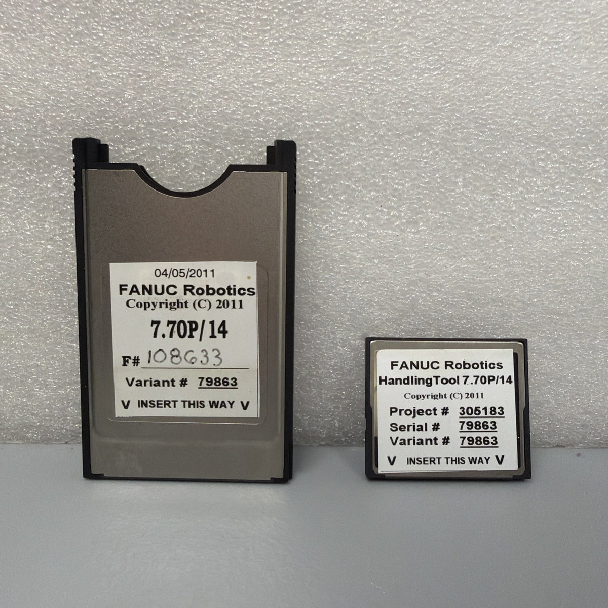 FANUC HandlingTool 7.70P/14 Variant 79863 Software Card w/ PCMCIA Adapter 1.3.2