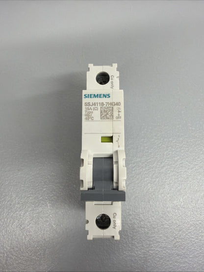 Siemens 5SJ4118-7HG40 Miniature Circuit Breaker MCB New Open Box (1.3.4B)