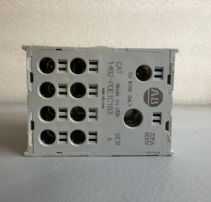 Allen-Bradley 1492-PDE1C183 Series A 335A 600V Distribution Block New Op.Box 142