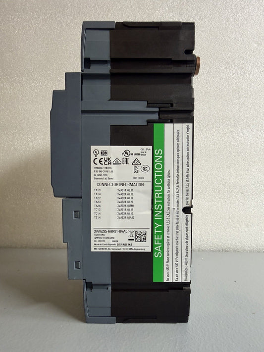 Siemens 3VA6225-6HN31-0AA 3-Pole Circuit Breaker ETU350 New O.Box 1.3.4b