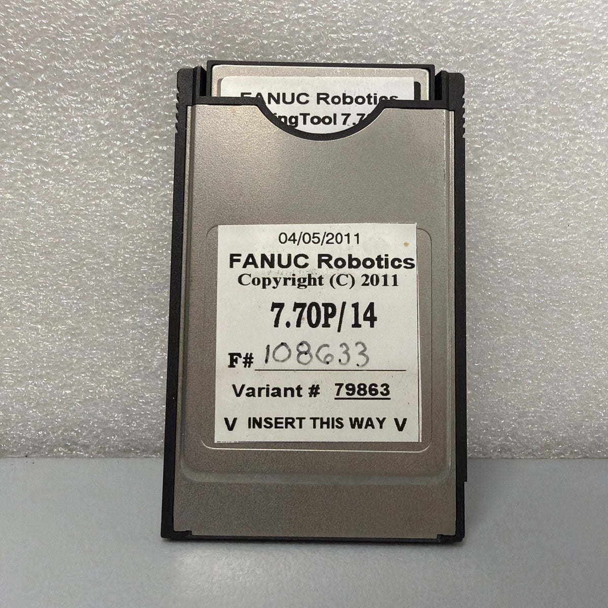 FANUC HandlingTool 7.70P/14 Variant 79863 Software Card w/ PCMCIA Adapter 1.3.2