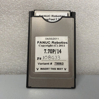 FANUC HandlingTool 7.70P/14 Variant 79863 Software Card w/ PCMCIA Adapter 1.3.2