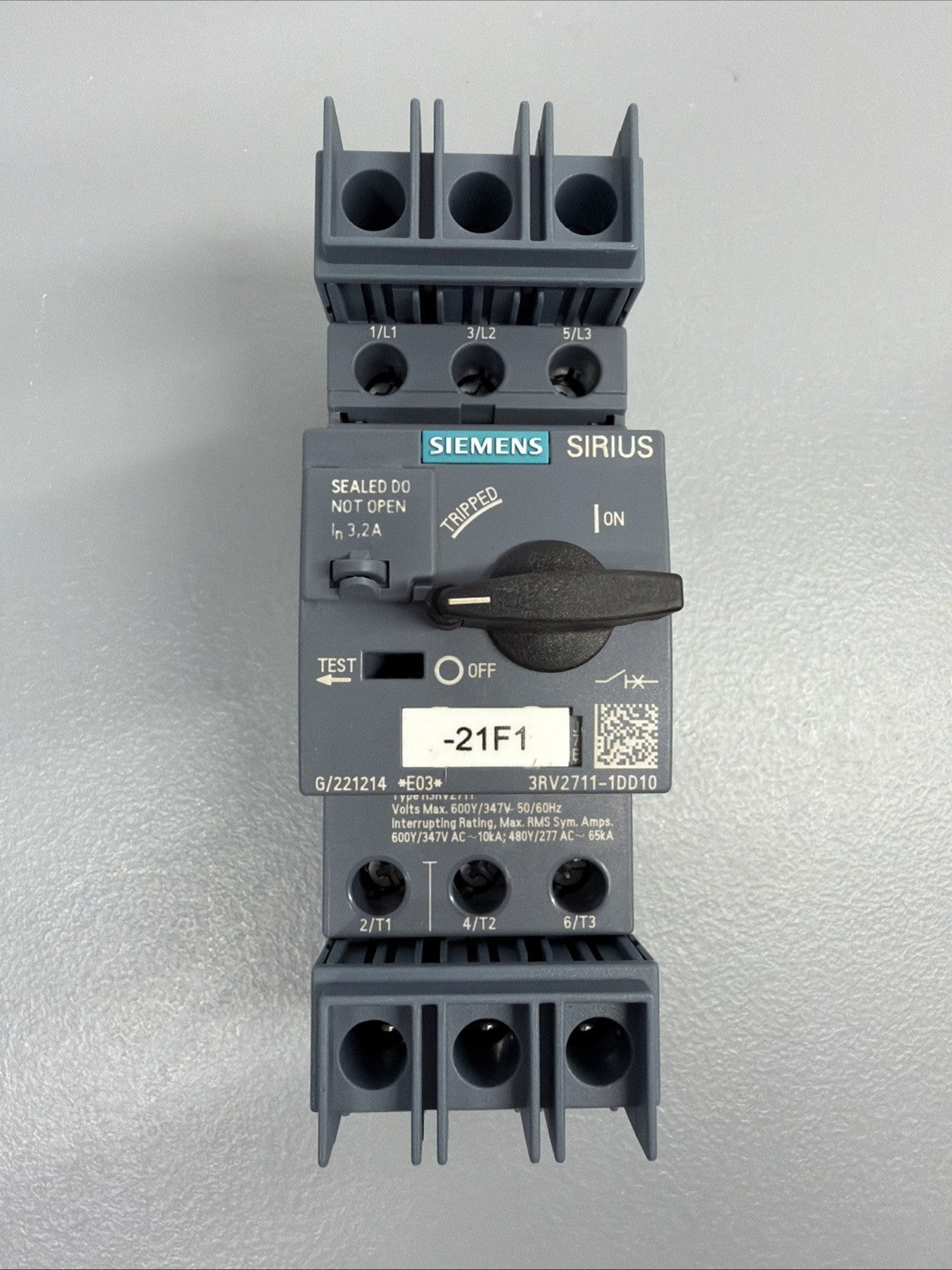 Siemens 3RV2711-1DD10 Motor Starter Protector Circuit Breaker New Open Box (122)