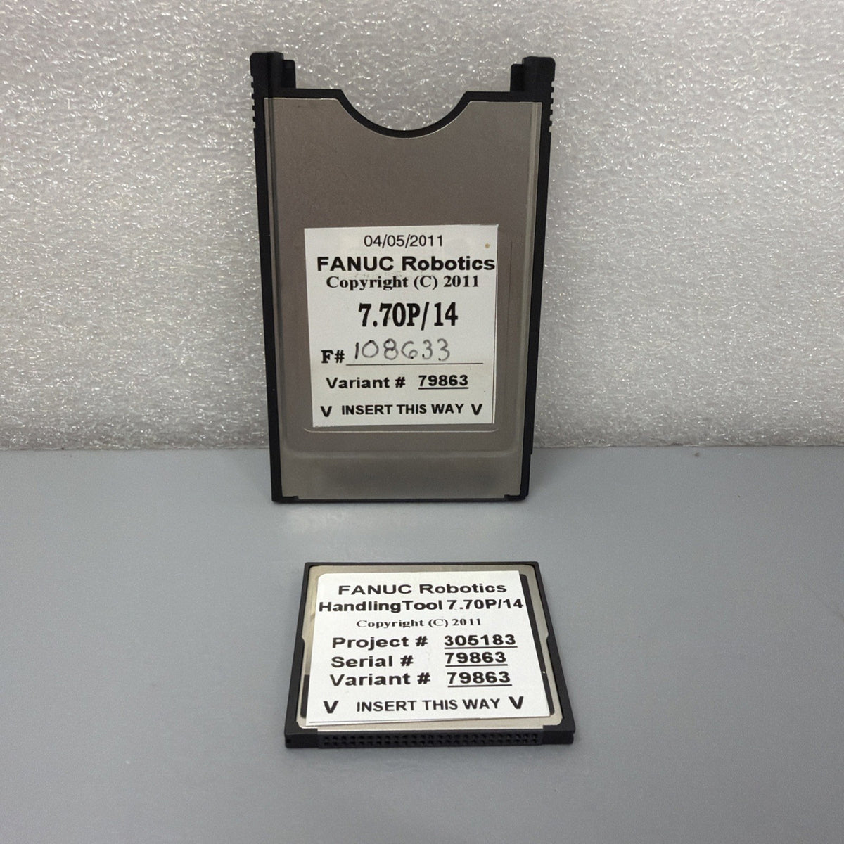 FANUC HandlingTool 7.70P/14 Variant 79863 Software Card w/ PCMCIA Adapter 1.3.2