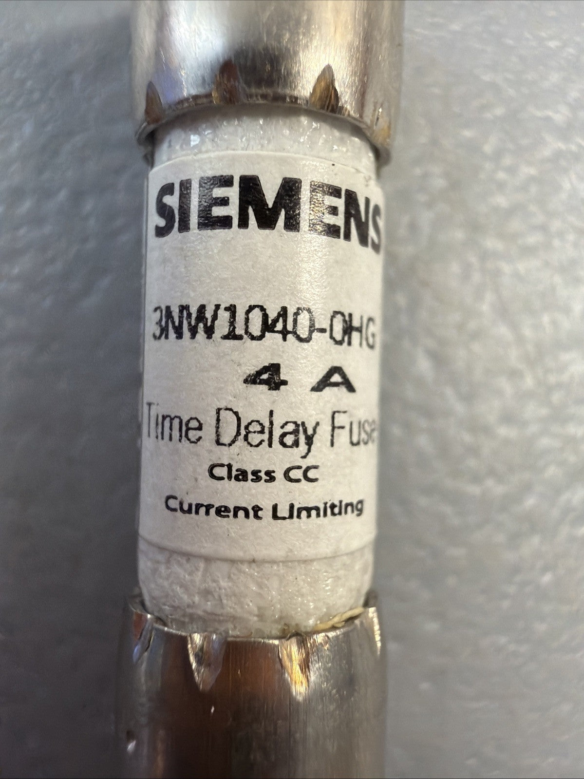 Siemens 3NW1040-0HG 4A Time Delay Fuse Class CC Current Limiting NEW O BOX (122)