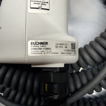 EUCHNER ZSM2300-112803 3-Stage Enabling Switch 9.8m Cable New Open Box (1.3.2)