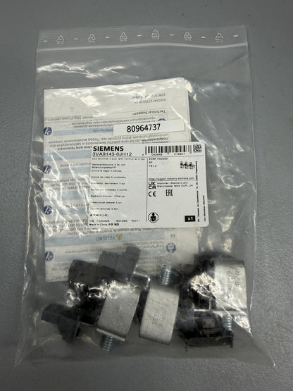 Siemens 3VA9143-0JH12 SENTRON 3VA6 3P Box Terminal w/ Control Wire Tap New (142)