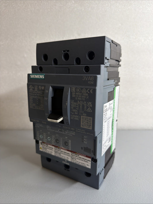 Siemens 3VA6110-6HN31-0AA0 100A 3-Pole Circuit Breaker ETU350 New Op.Box  1.2.2B
