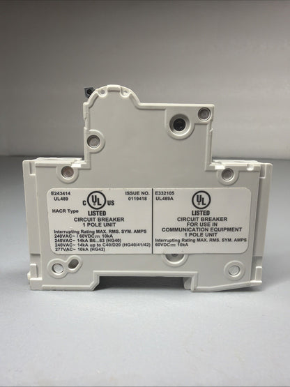 Siemens 5SJ4150-7HG40 SENTRON 4-Pole 50A Circuit Breaker Open Box (1.3.4)