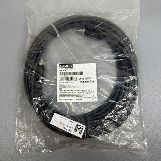 Siemens 6GT2891-4FN10 M12 Male Female Cable 10m New Sealed (1.4.3)
