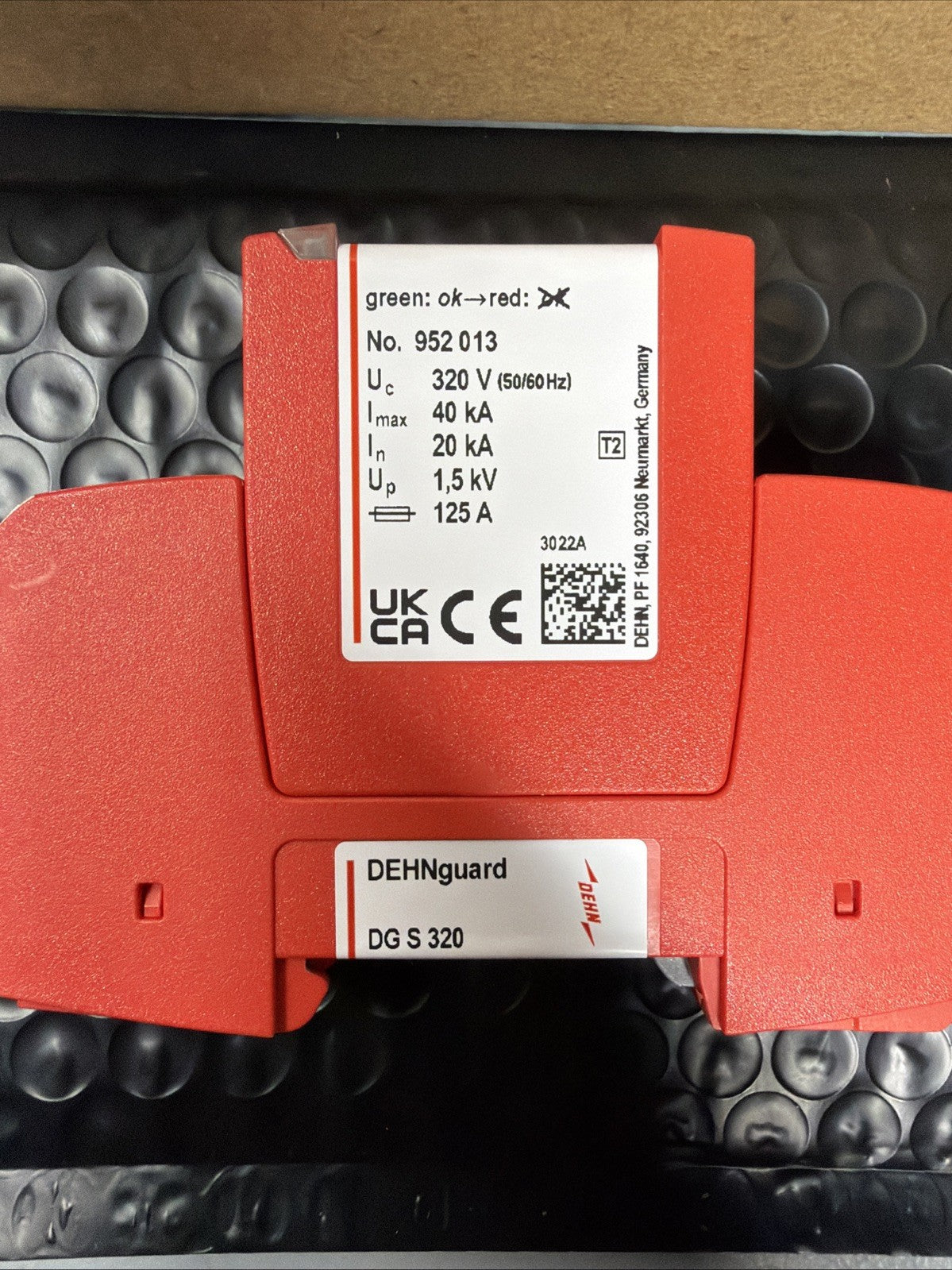 DEHNguard 952 013 DG MOD 320 Surge Protection Module New Open Box (1.4.2b)