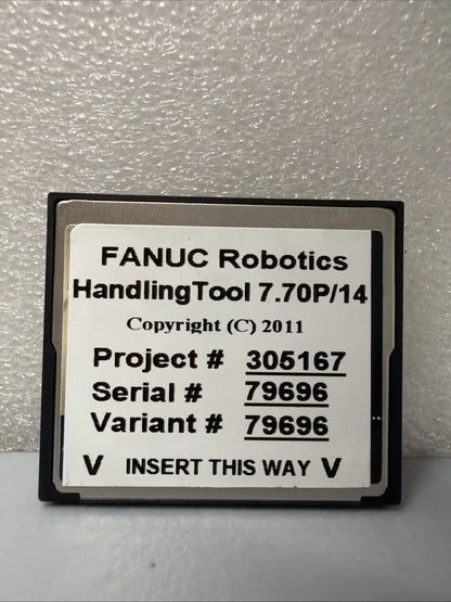 FANUC HandlingTool 7.70P/14 Variant 79696 Software Card w/ PCMCIA Adapter  1.4.2