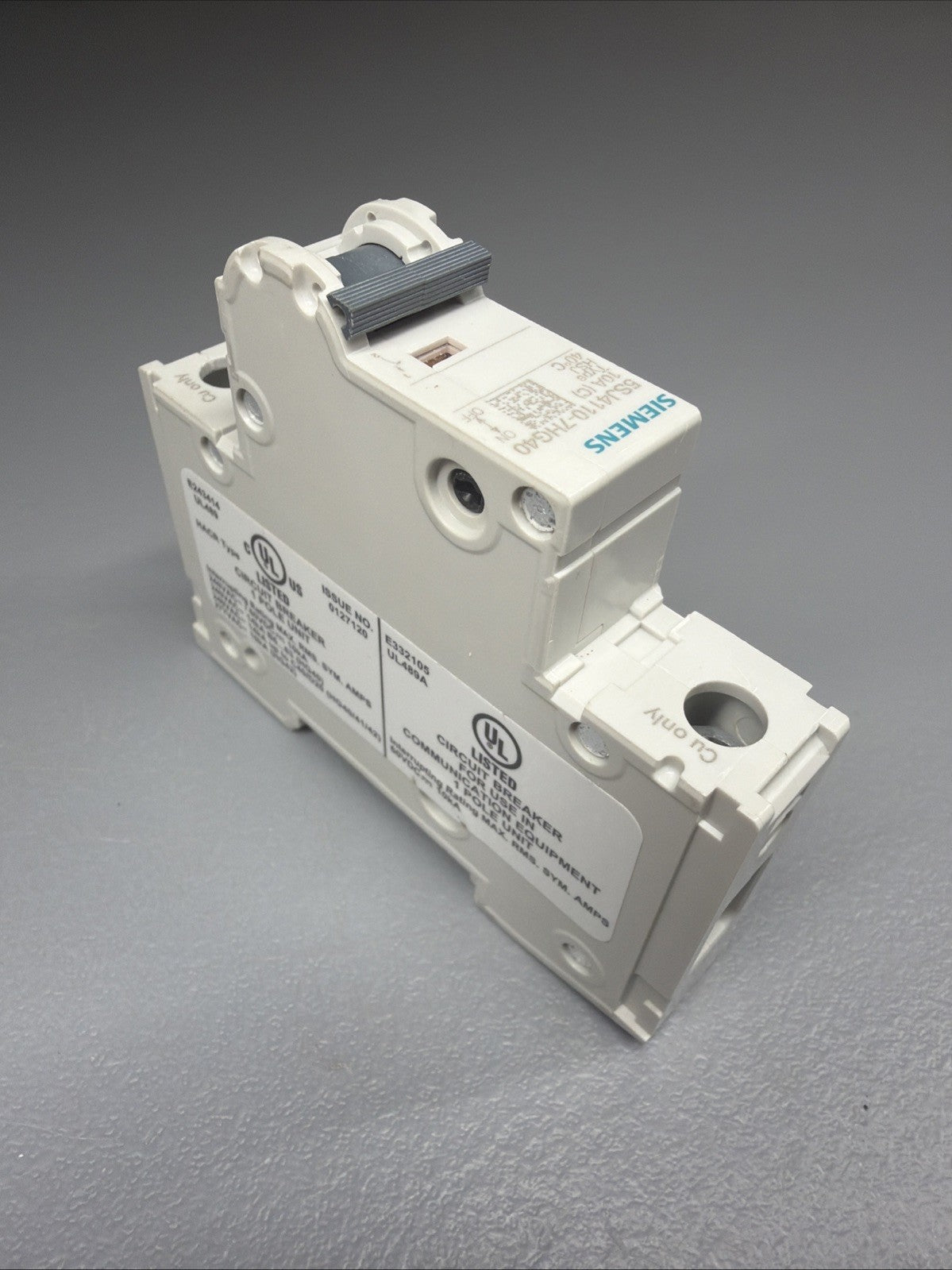 Siemens 5SJ4110-7HG40 SENTRON 4-Pole 10A Circuit Breaker Open Box (1.3.2b)