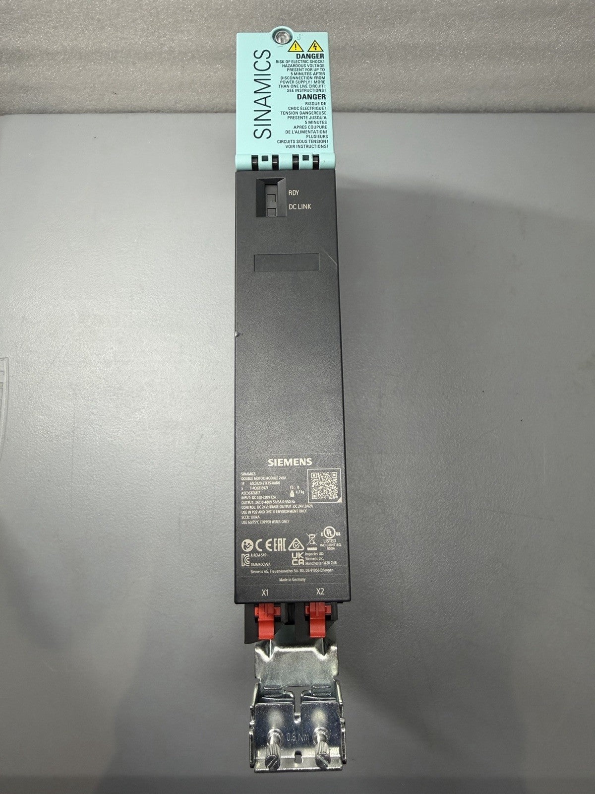 Siemens 6SL3120-2TE15-0AD0 SINAMICS S120 Double Motor Module New Open Box (144b)