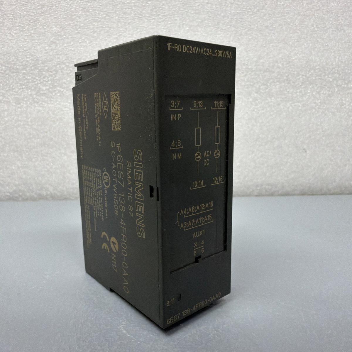 Siemens 6ES7138-4FR00-0AA0 SIMATIC ET 200S Relay Module New Open Box (1.4.2B)