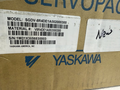 Yaskawa SGDV-8R4DE1A002000300 SERVOPACK Servo Drive w/ MP2600iec New in Box 123B