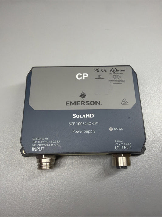 Emerson SolaHD SCP100S24X-CP1 24VDC 3.8A Power Supply New Open Box (1.3.4)