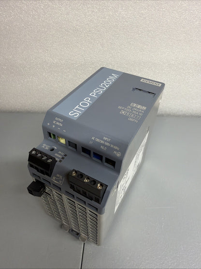 Siemens 6EP1333-3BA10 SITOP PSU200M DIN Rail Power Supply 24VDC 5A Open Box(123)