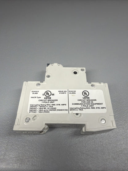 Siemens 5SJ4106-7HG40 SENTRON 4-Pole 6A Circuit Breaker Open Box (1.3.1)