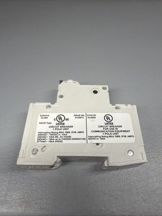 Siemens 5SJ4106-7HG40 SENTRON 4-Pole 6A Circuit Breaker Open Box (1.3.1)