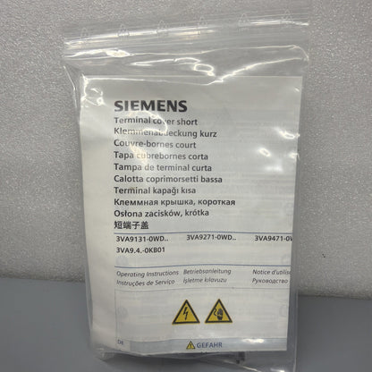 Siemens 3VA9271-0WD30 Circuit Breaker Accessory Terminal Cover 3-Pole NEW (142)
