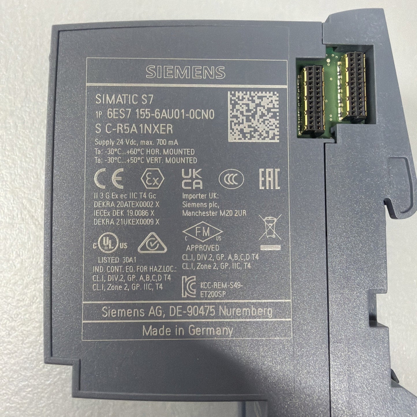 Siemens 6ES7155-6AU01-0CN0 Simatic ET 200SP -  New Unused Surplus (1.2.2b)
