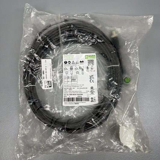 Murr Elektronik 7000-40341-6341000 M12 Male Female Cable 10m New Sealed (1.4.3)