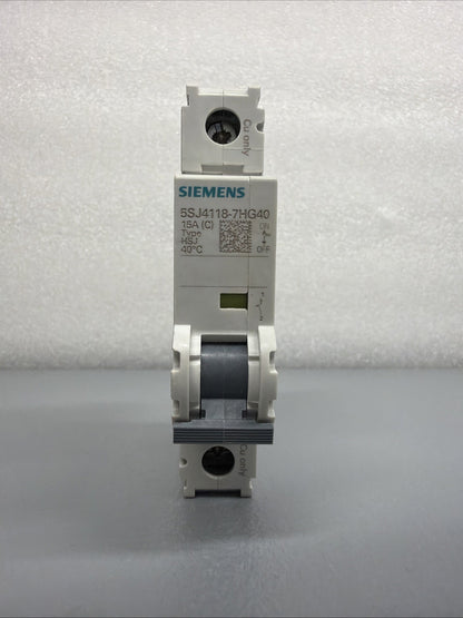 Siemens 5SJ4118-7HG40 Miniature Circuit Breaker MCB New Open Box (1.3.4B)