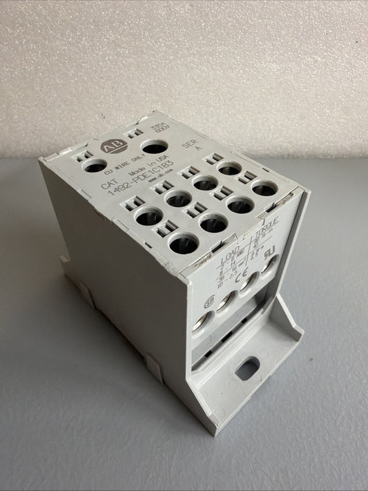 Allen-Bradley 1492-PDE1C183 Series A 335A 600V Distribution Block New Op.Box 142