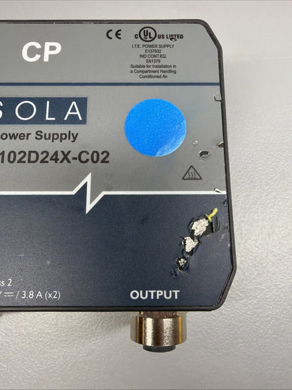 SOLA SCP 102D24X-C02 Dual Output Power Supply 24V 3.8A Industrial PSU (1.4.1)