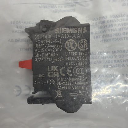Siemens 3SU1400-1AA10-3CA0 SIRIUS ACT Contact Module 1NC New Factory Sealed 142