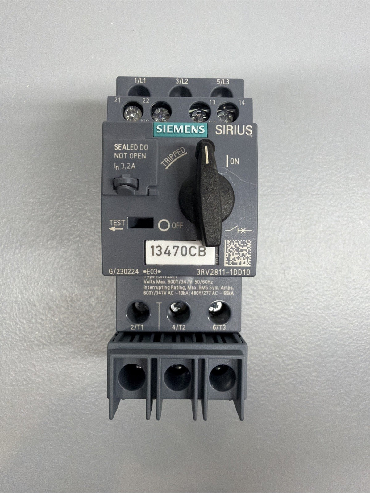 Siemens 3RV2811-1DD10 SIRIUS Side Mounted Auxiliary Contact Block Open Box (144)