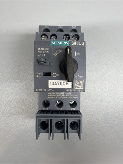 Siemens 3RV2811-1DD10 SIRIUS Side Mounted Auxiliary Contact Block Open Box (144)